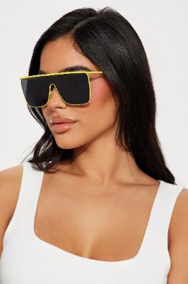 Fuel To The Fire Sunglasses - Yellow sold by Fashion Nova