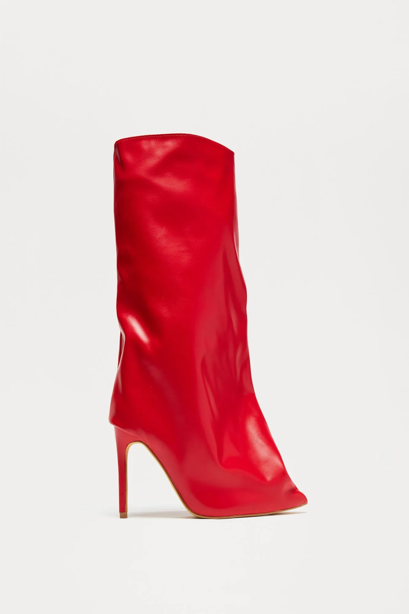 Jeni Knee High Boots - Red sold by Fashion Nova