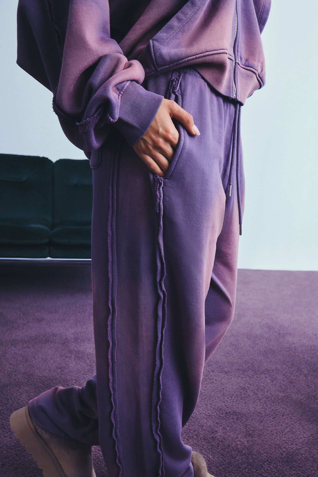 Serenity Washed Lounge Pant - Purple sold by Fashion Nova