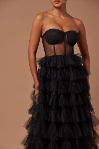 Lidia Tulle Gown - Black sold by Fashion Nova