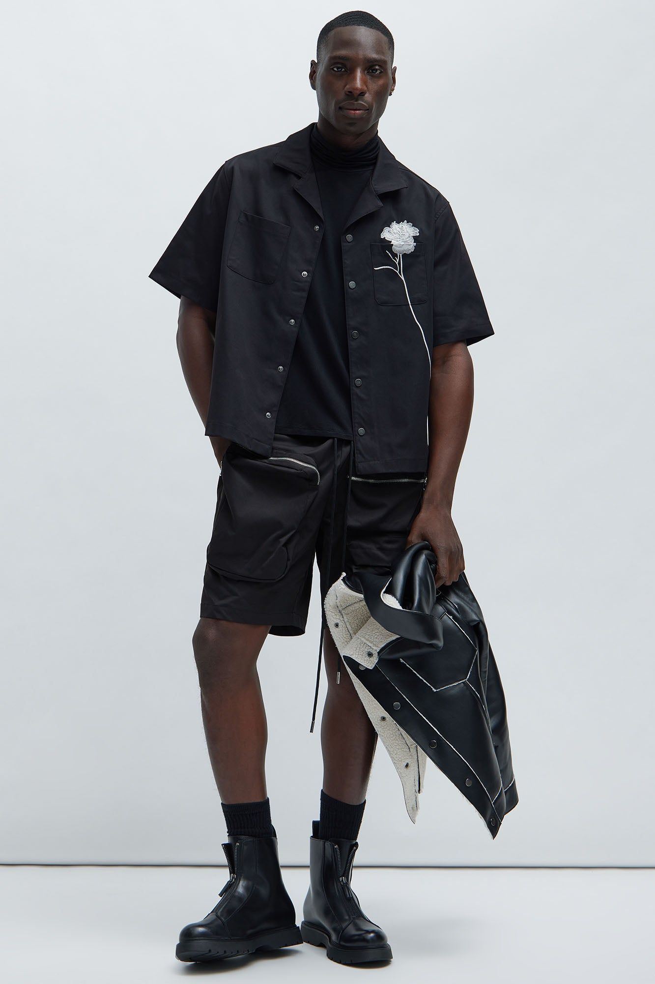 Jarrell Embroidered Shirt - Black sold by Fashion Nova product image thumbnail 2