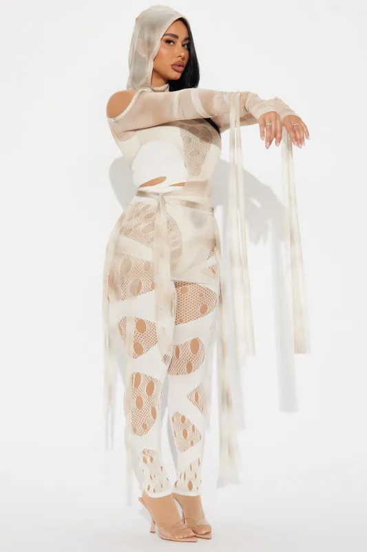 Mummy Mia 3 Piece Costume Set - Ivory sold by Fashion Nova