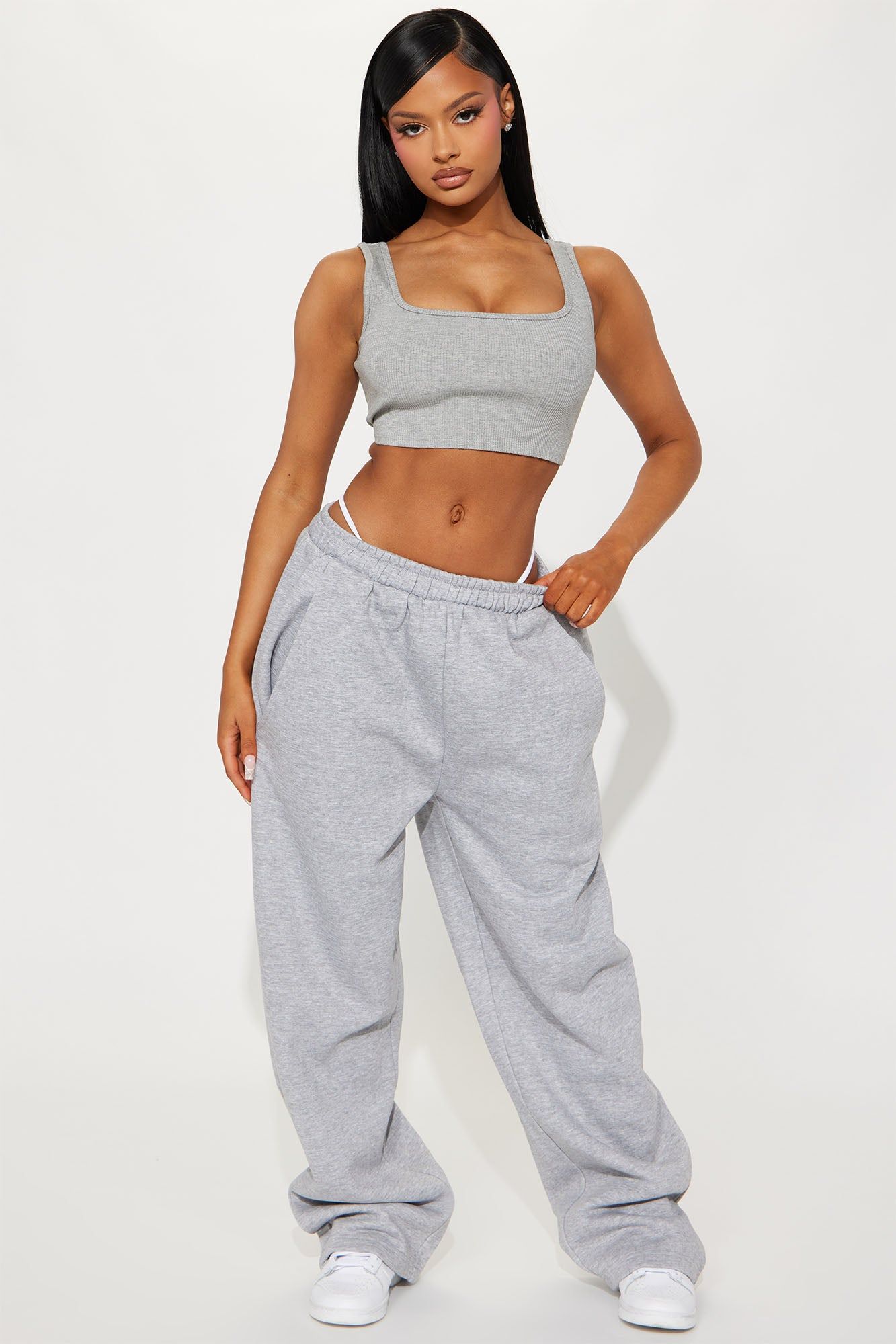 Your Man's Lounge Pant - Heather Grey sold by Fashion Nova