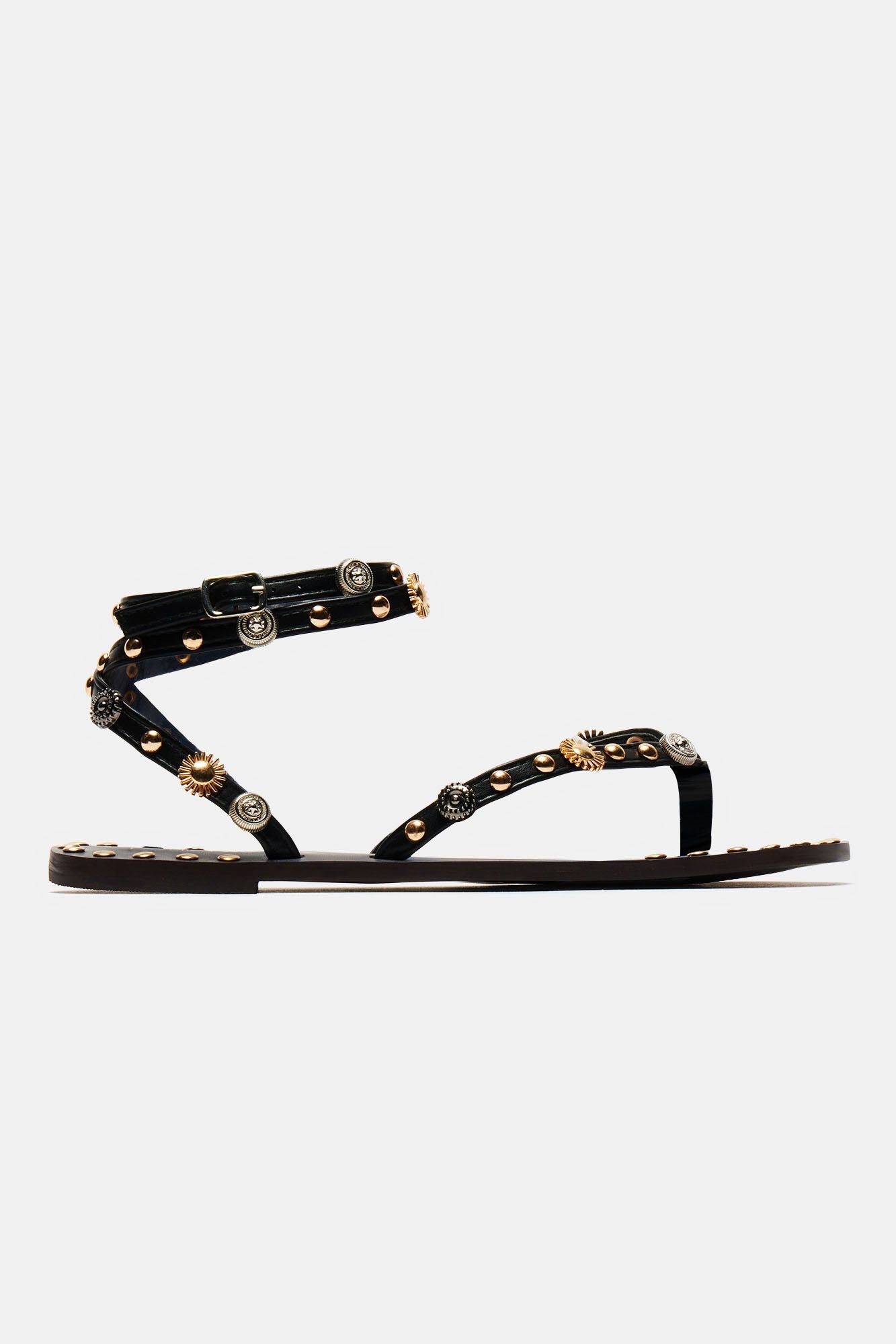 Living In It Flat Sandals - Black sold by Fashion Nova product image thumbnail 4