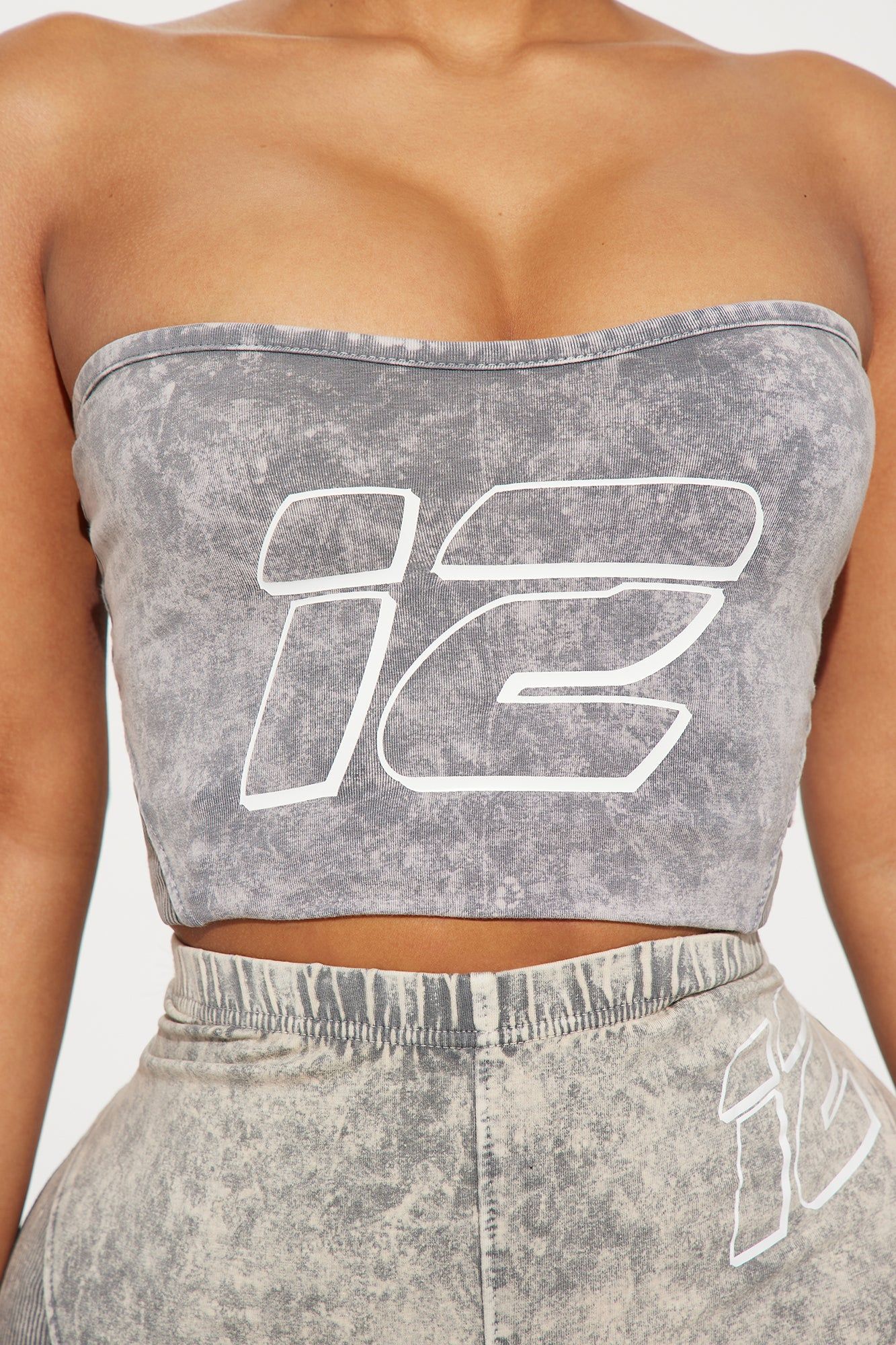 Devon Washed Tube Top - Grey/combo sold by Fashion Nova product image thumbnail 3