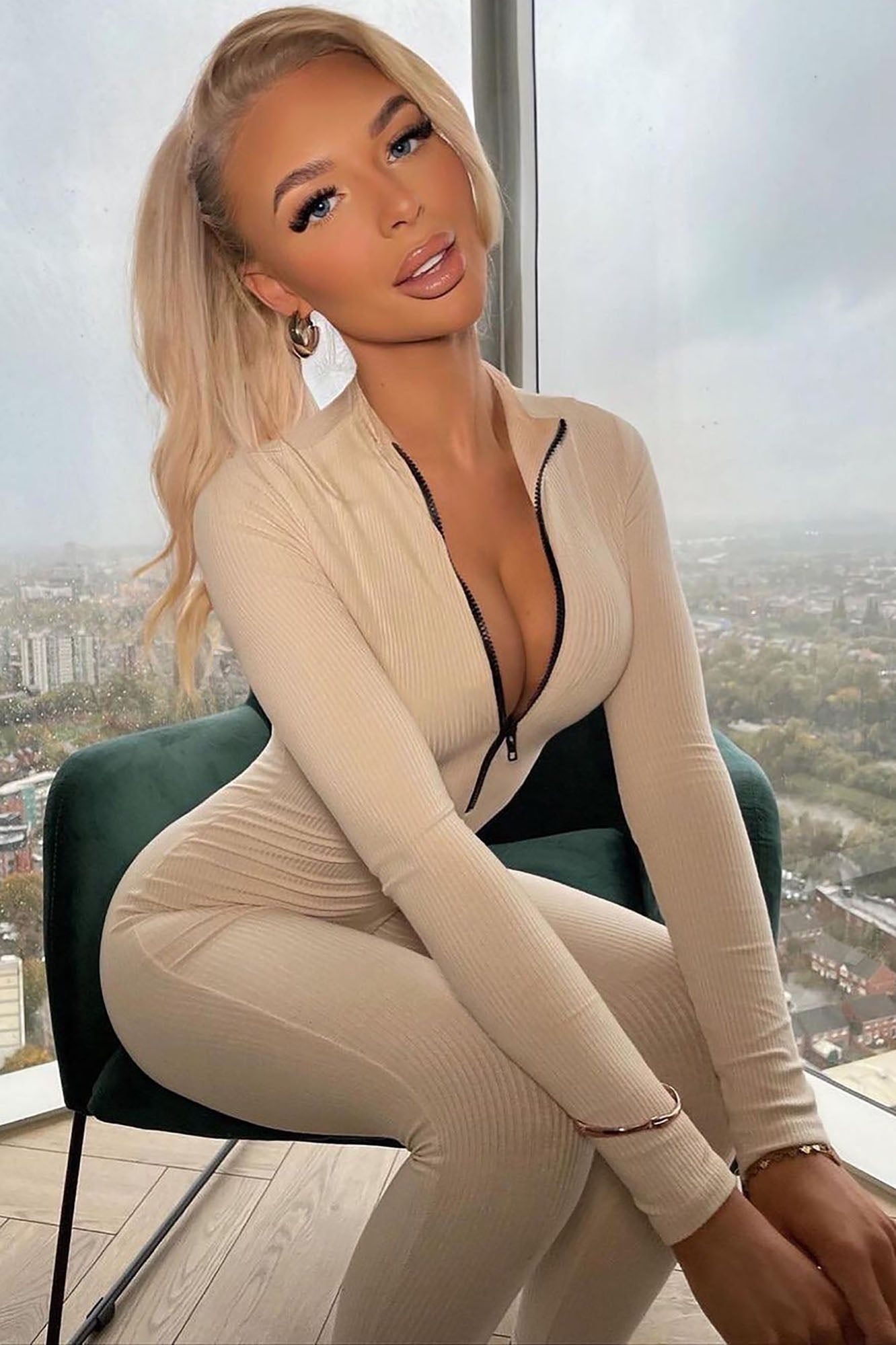 Sabrina Snatched Jumpsuit - Cream sold by Fashion Nova product image thumbnail 3