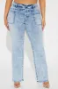 Love You Differently Stretch Straight Leg Jeans - Light Wash sold by Fashion Nova