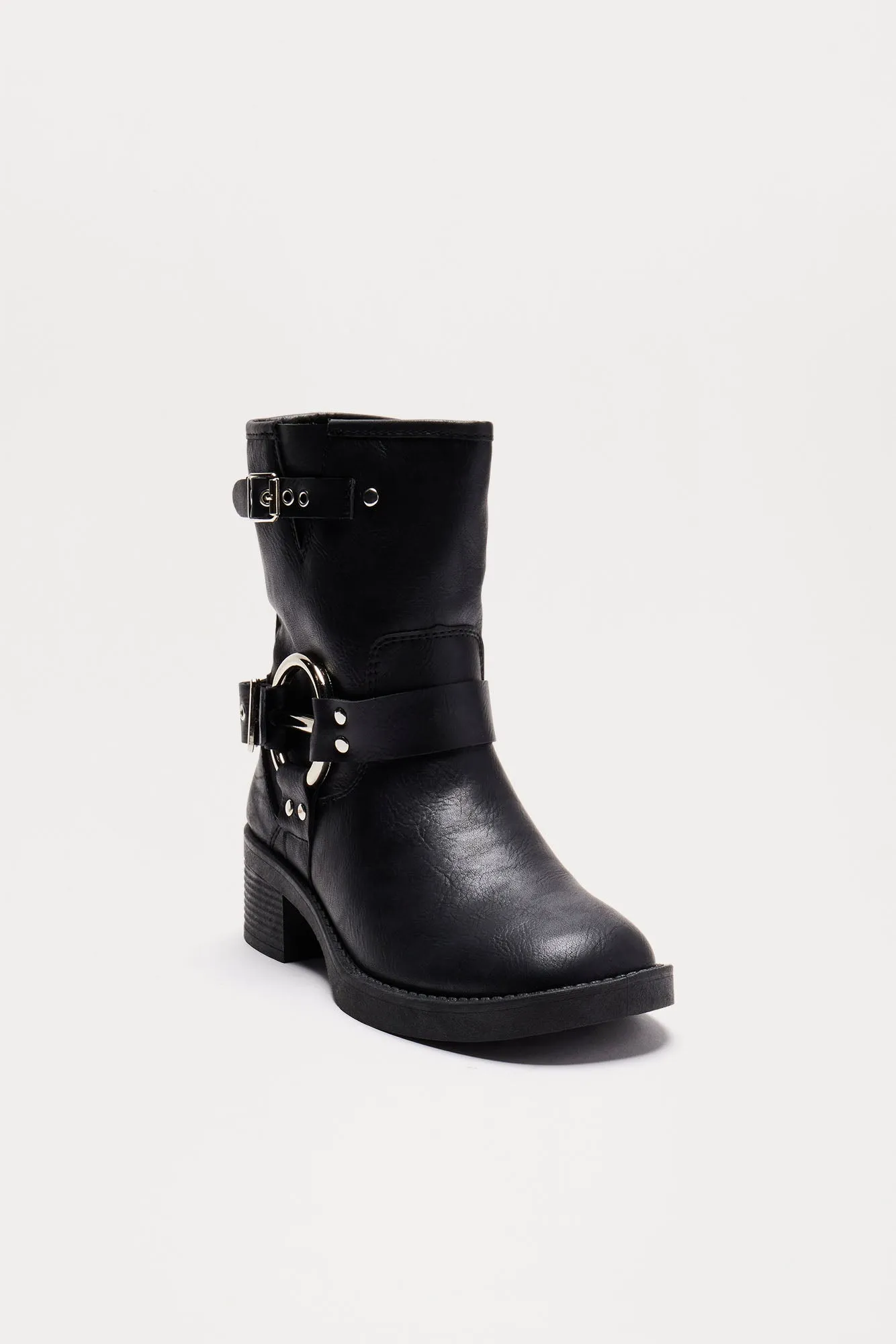 Laine Buckle Booties - Black sold by Fashion Nova product image thumbnail 3