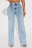 Love You Differently Stretch Straight Leg Jeans - Light Wash sold by Fashion Nova