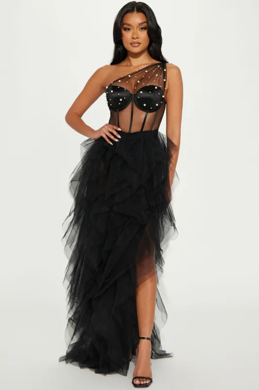 Something Special Tulle Gown - Black sold by Fashion Nova
