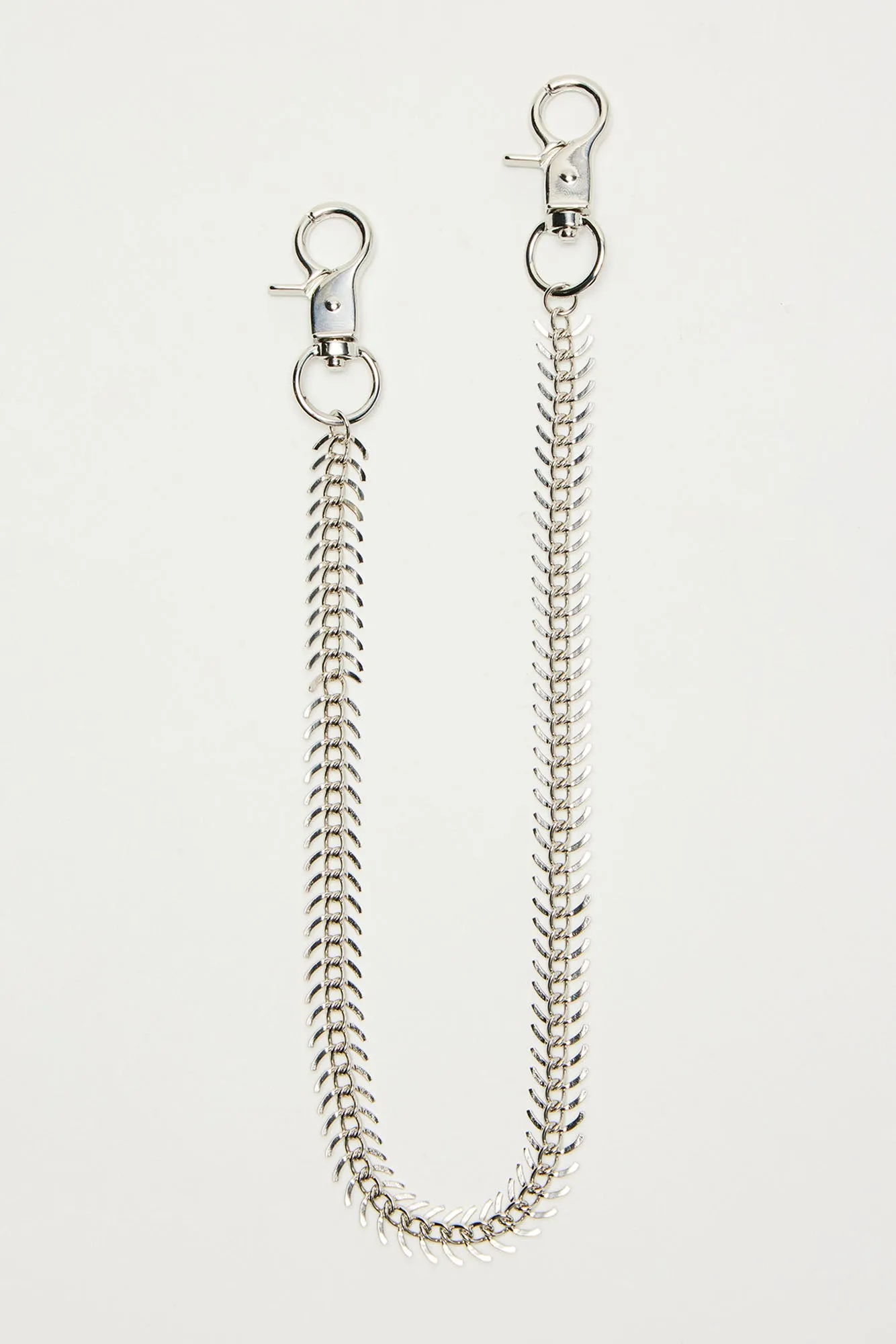 Fish Bone Pant Chain - Silver sold by Fashion Nova product image thumbnail 3