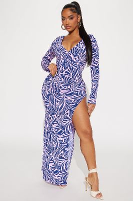 Frances Maxi Dress - Pink/combo sold by Fashion Nova