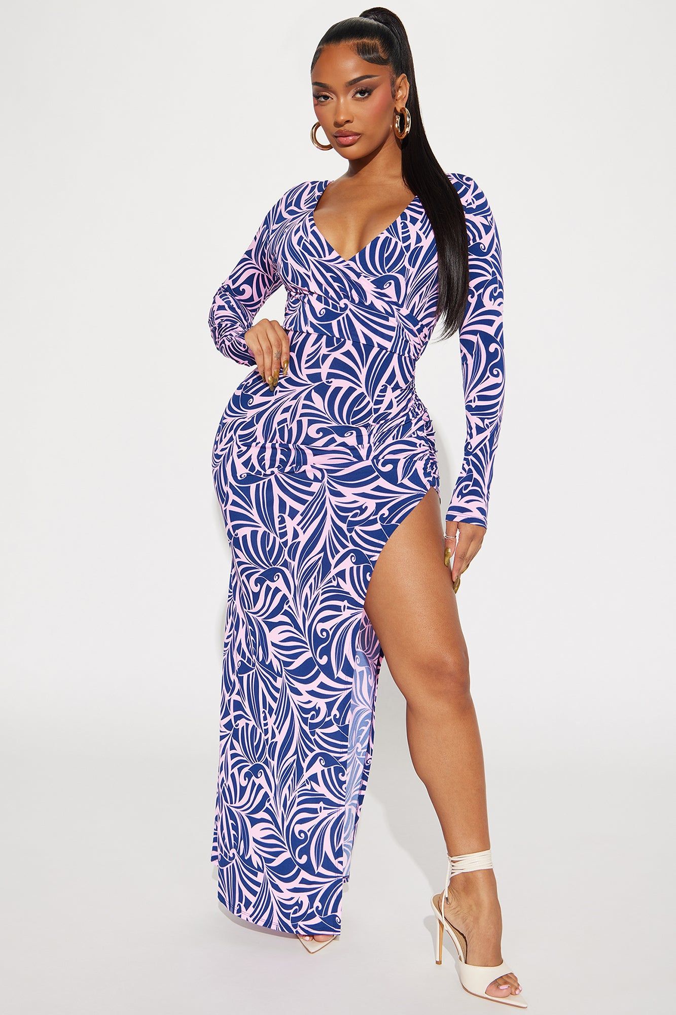 Frances Maxi Dress - Pink/combo sold by Fashion Nova