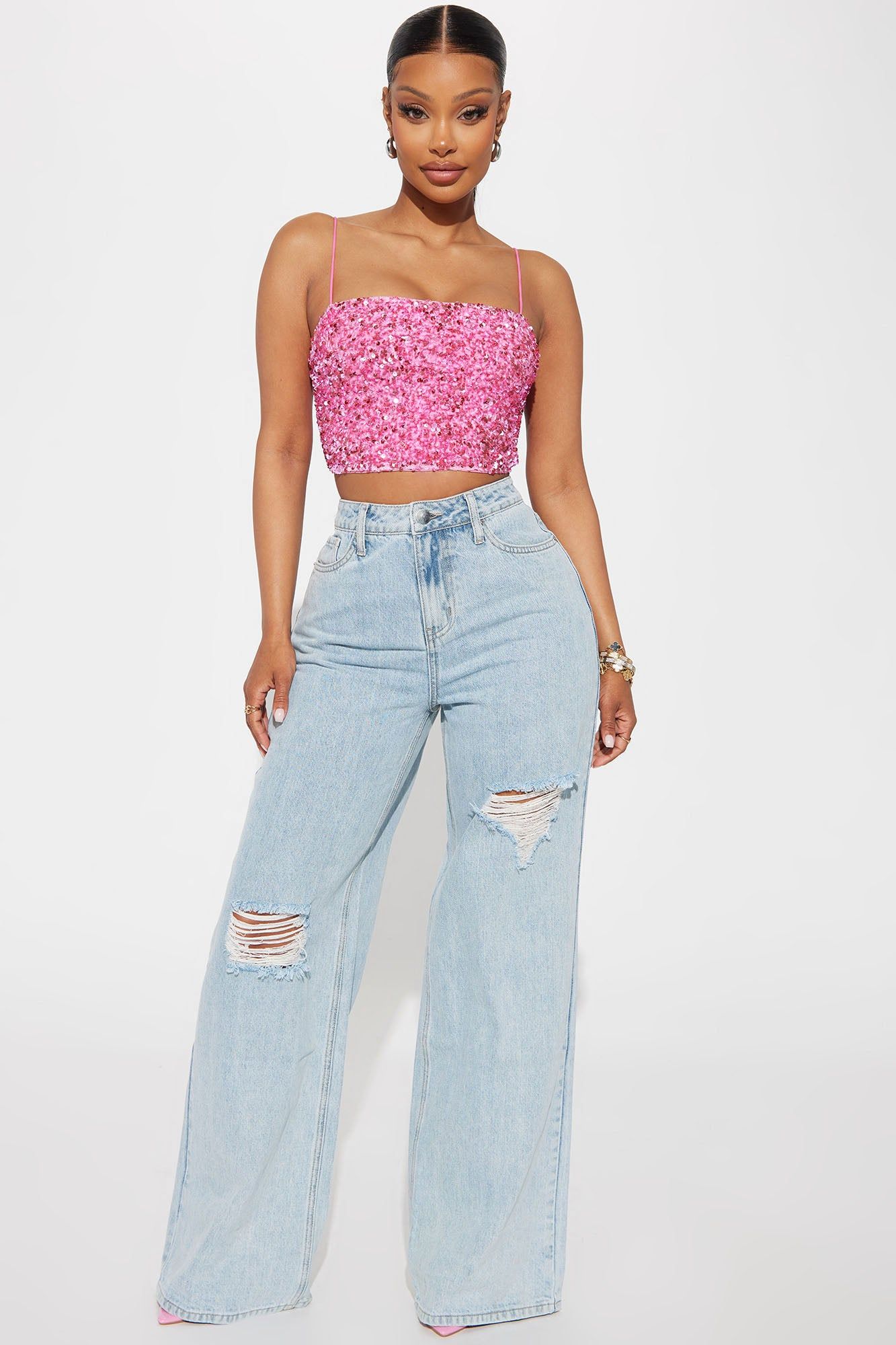 The After Party Sequin Top - Pink sold by Fashion Nova product image thumbnail 2