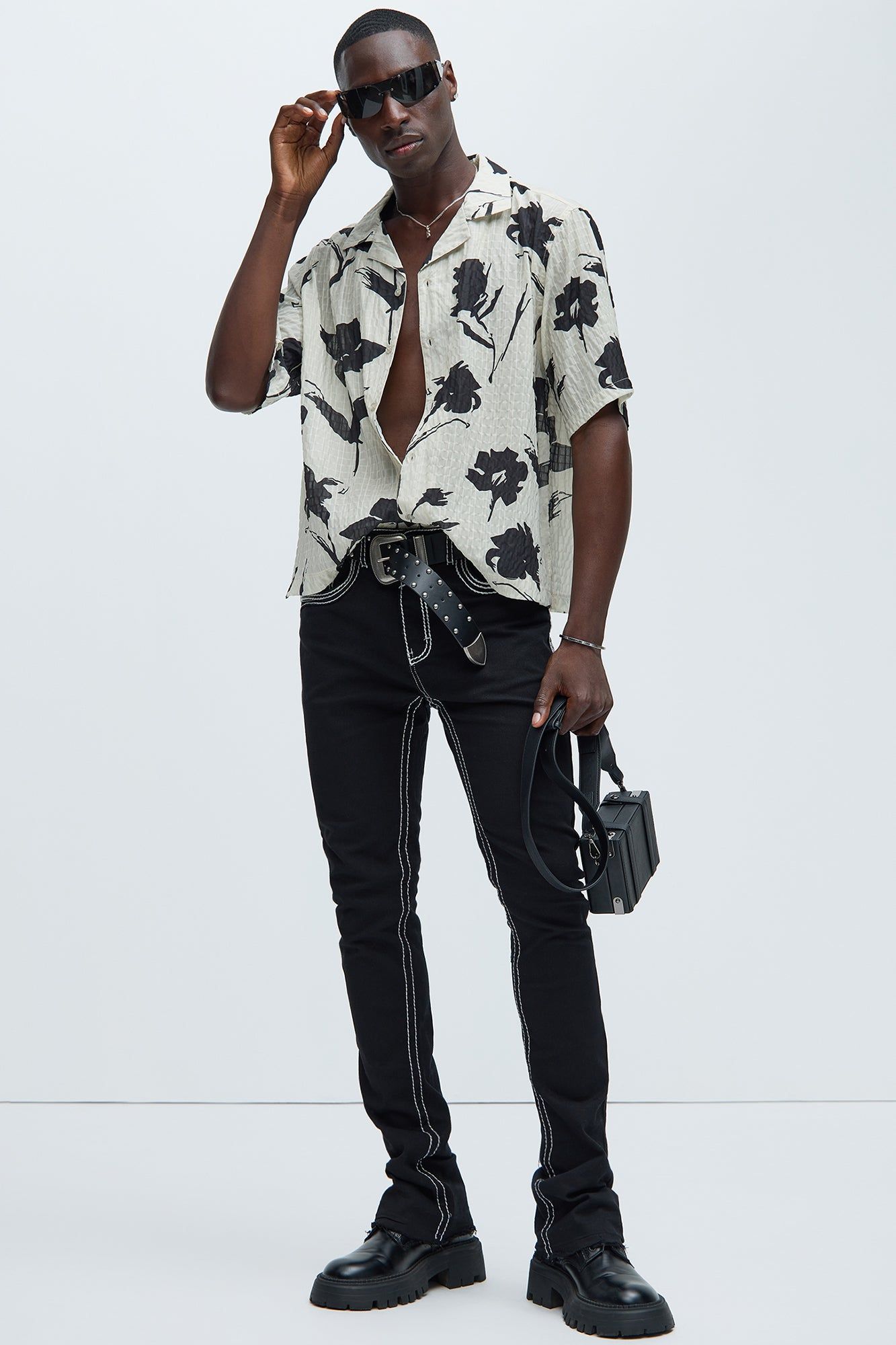 Oakdale Textured Shirt - Tan/Multi sold by Fashion Nova product image thumbnail 2