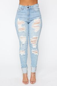 Prime Time Jeans - Light Blue sold by Fashion Nova