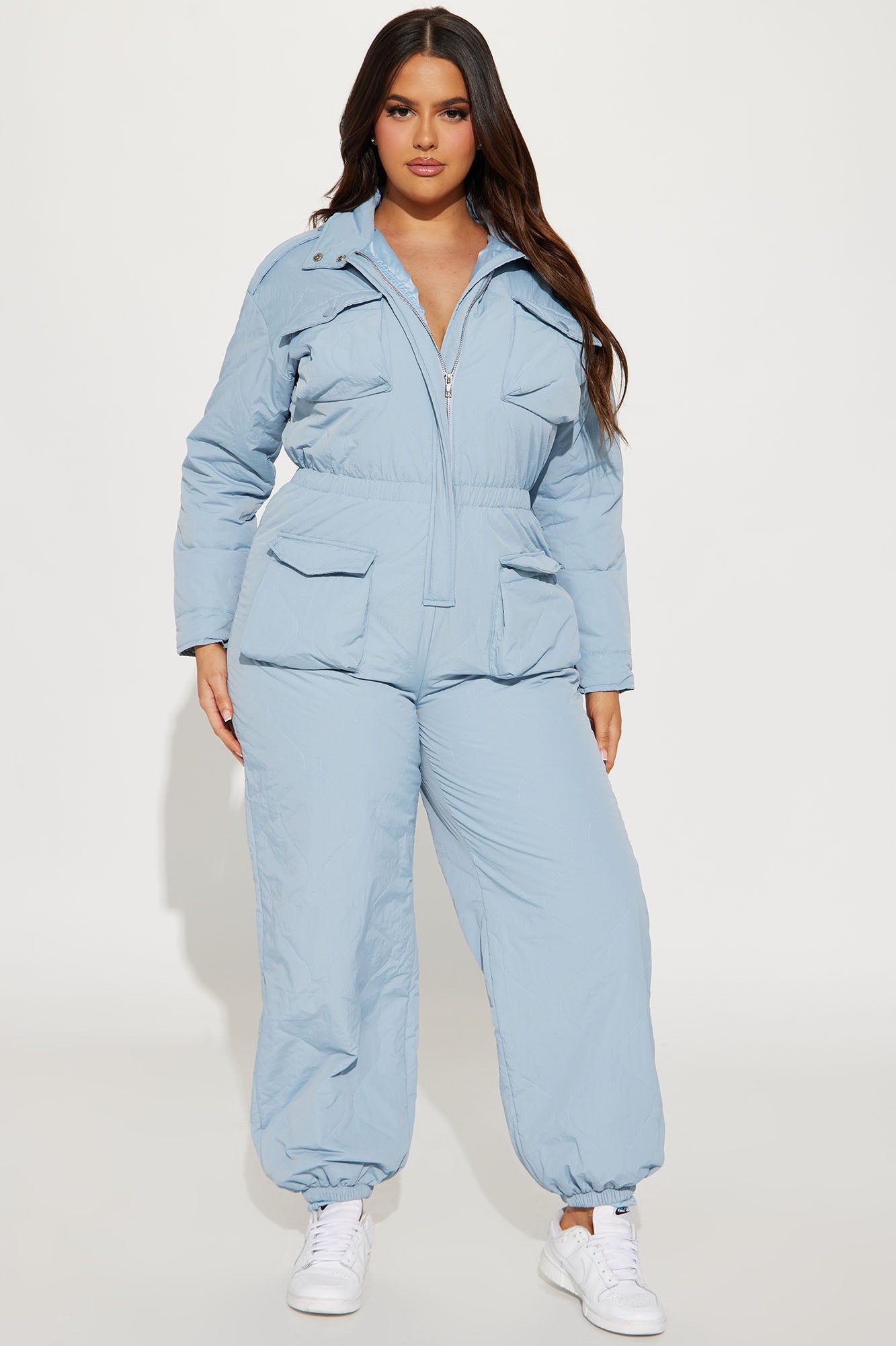 Wrightwood Puffer Jumpsuit - Slate Blue sold by Fashion Nova product image thumbnail 4
