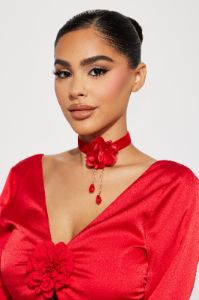 Roses For All Choker - Red sold by Fashion Nova