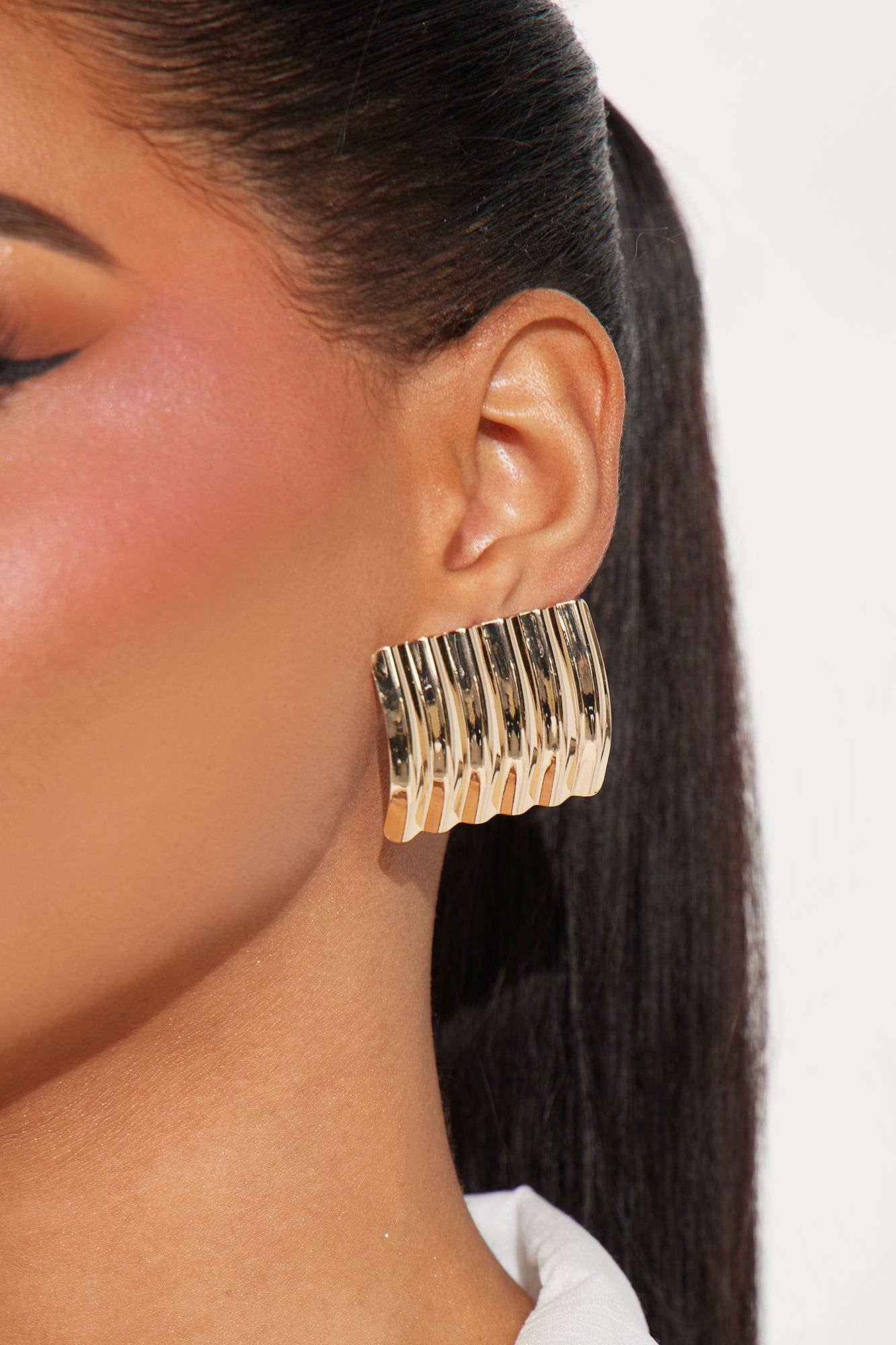 Fav Hour Is Golden Earrings - Gold sold by Fashion Nova