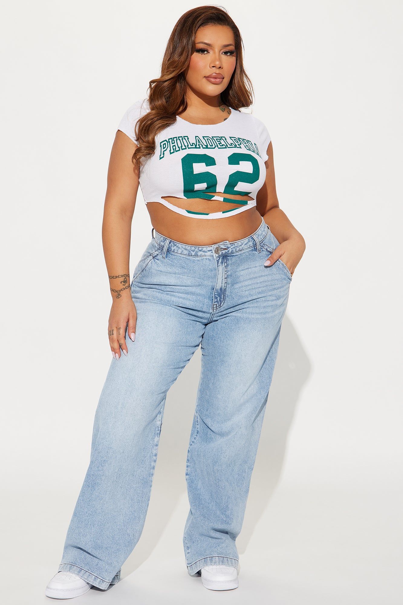 Let's Get It Straight Leg Jeans - Light Wash sold by Fashion Nova product image thumbnail 4