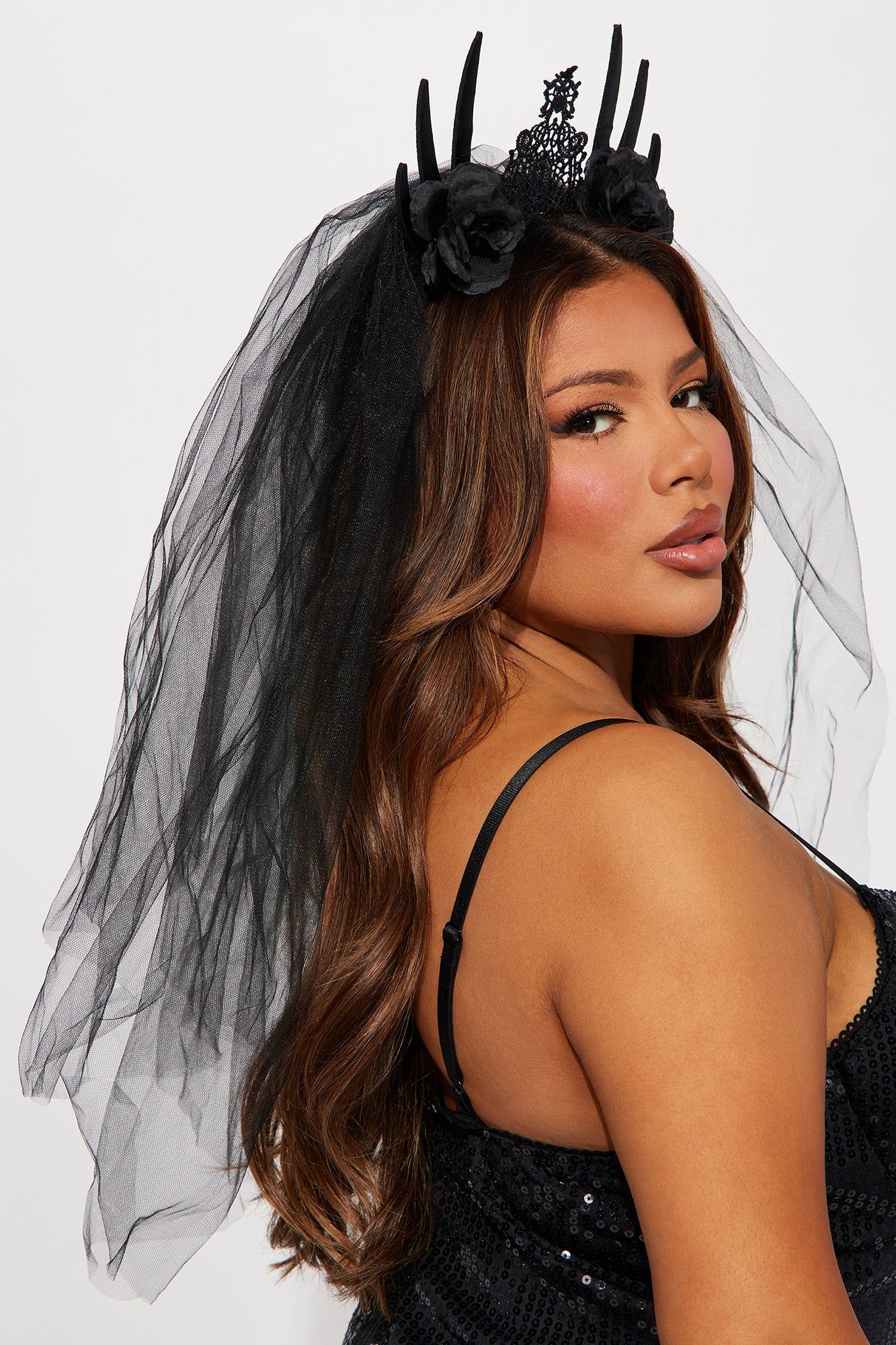 Gothic Bride Veil Headband - Black sold by Fashion Nova product image thumbnail 3