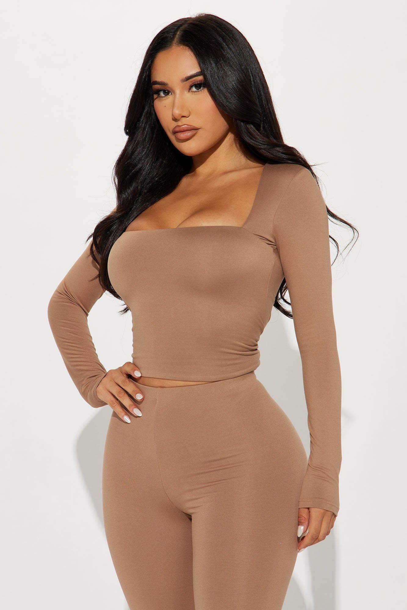 Smooth Like Me Legging Set - Mocha sold by Fashion Nova product image thumbnail 2