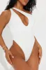 Sophie Asymmetrical 1 Piece Swimsuit - White sold by Fashion Nova