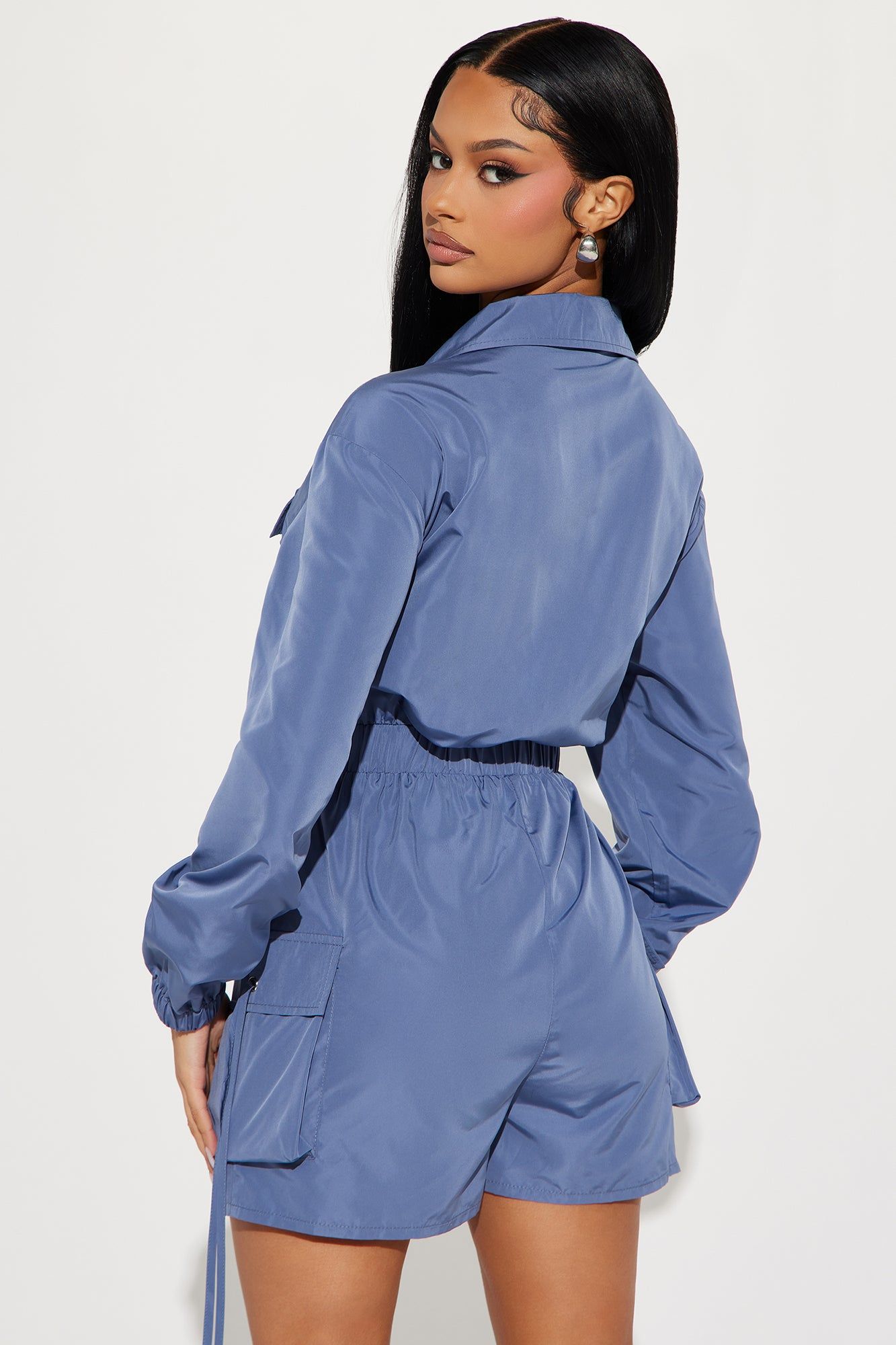 Admire Me Romper - Slate Blue sold by Fashion Nova product image thumbnail 3