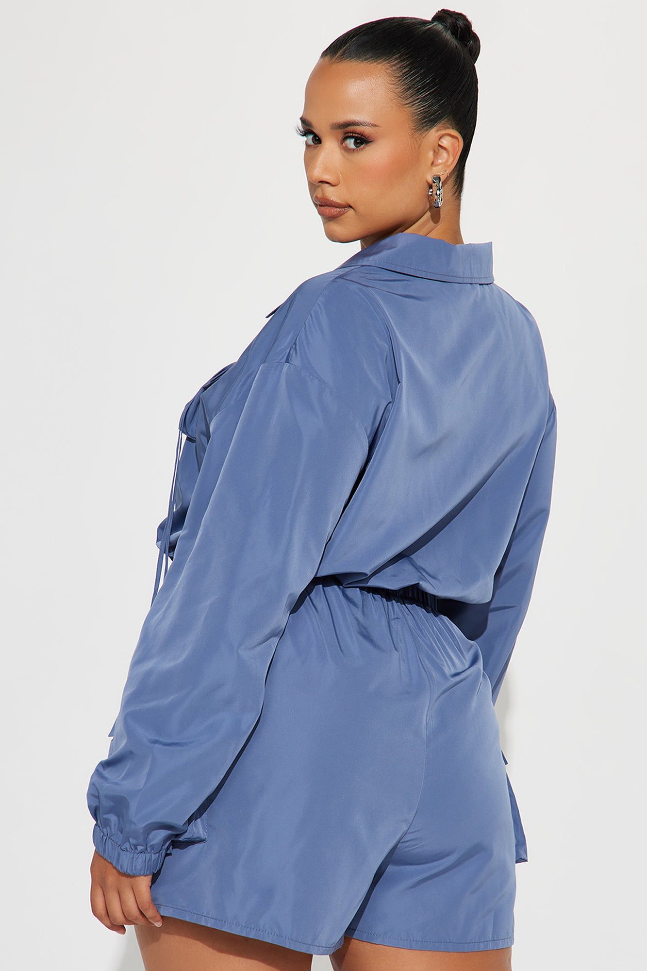 Admire Me Romper - Slate Blue sold by Fashion Nova product image thumbnail 6