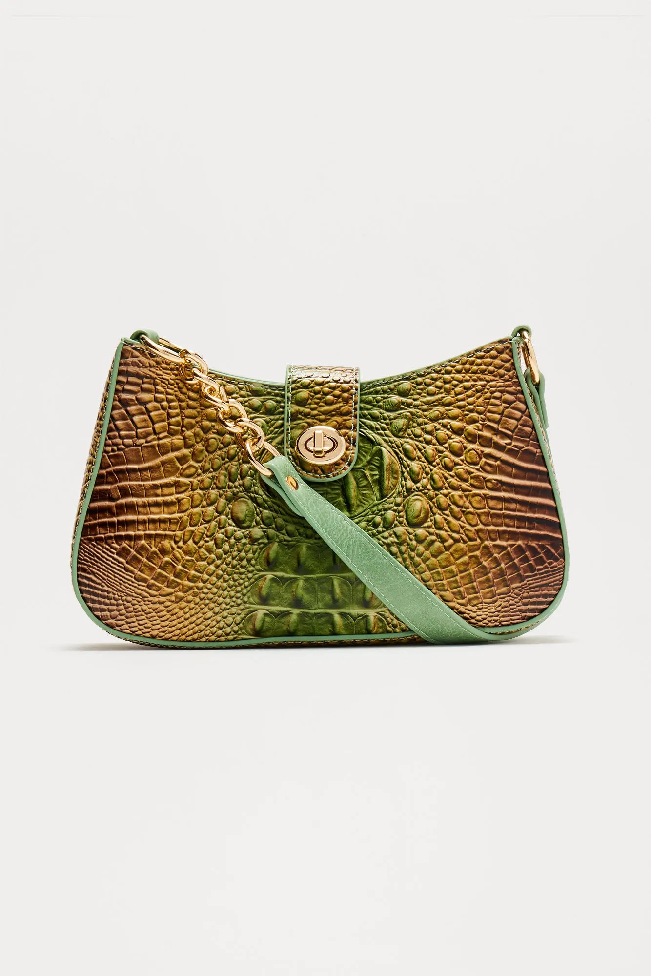 Hiss and Tell Shoulder Bag - Green/combo sold by Fashion Nova product image thumbnail 3
