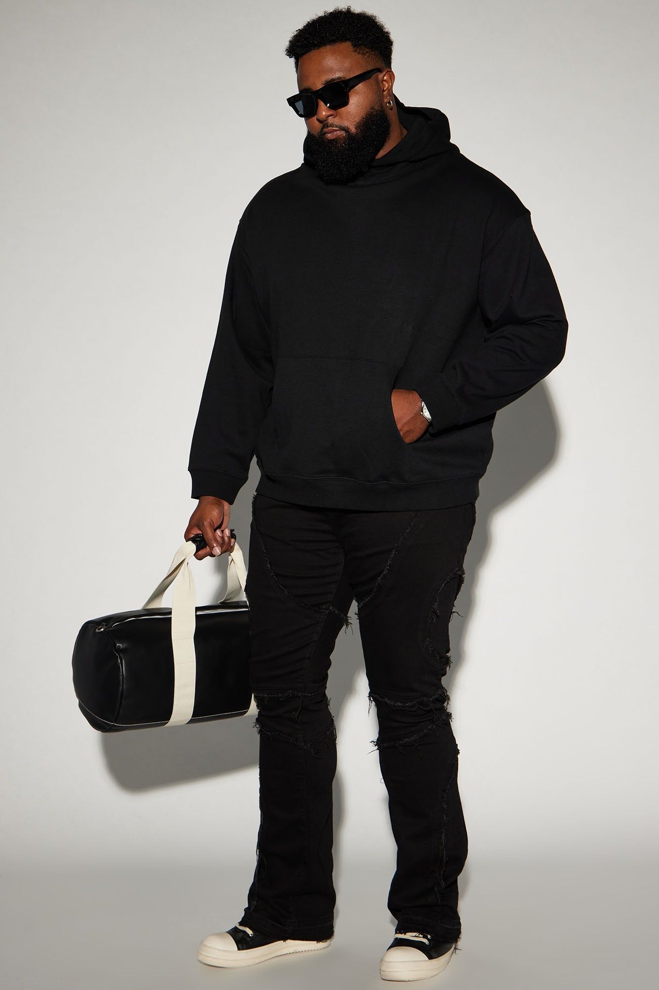 Tyson Hoodie With Snap Button - Black sold by Fashion Nova product image thumbnail 6