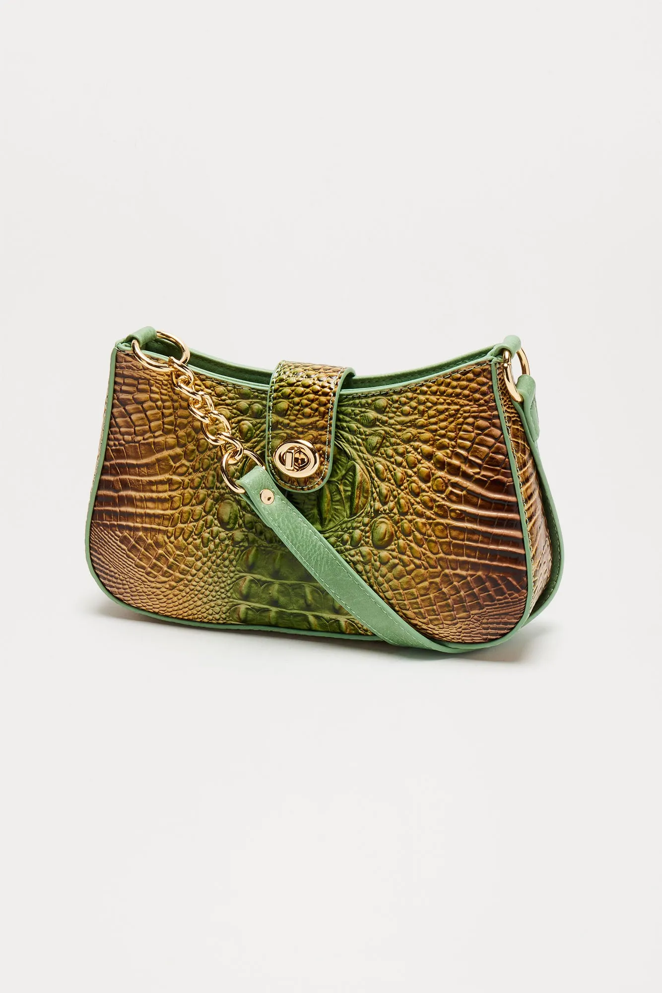 Hiss and Tell Shoulder Bag - Green/combo sold by Fashion Nova product image thumbnail 4