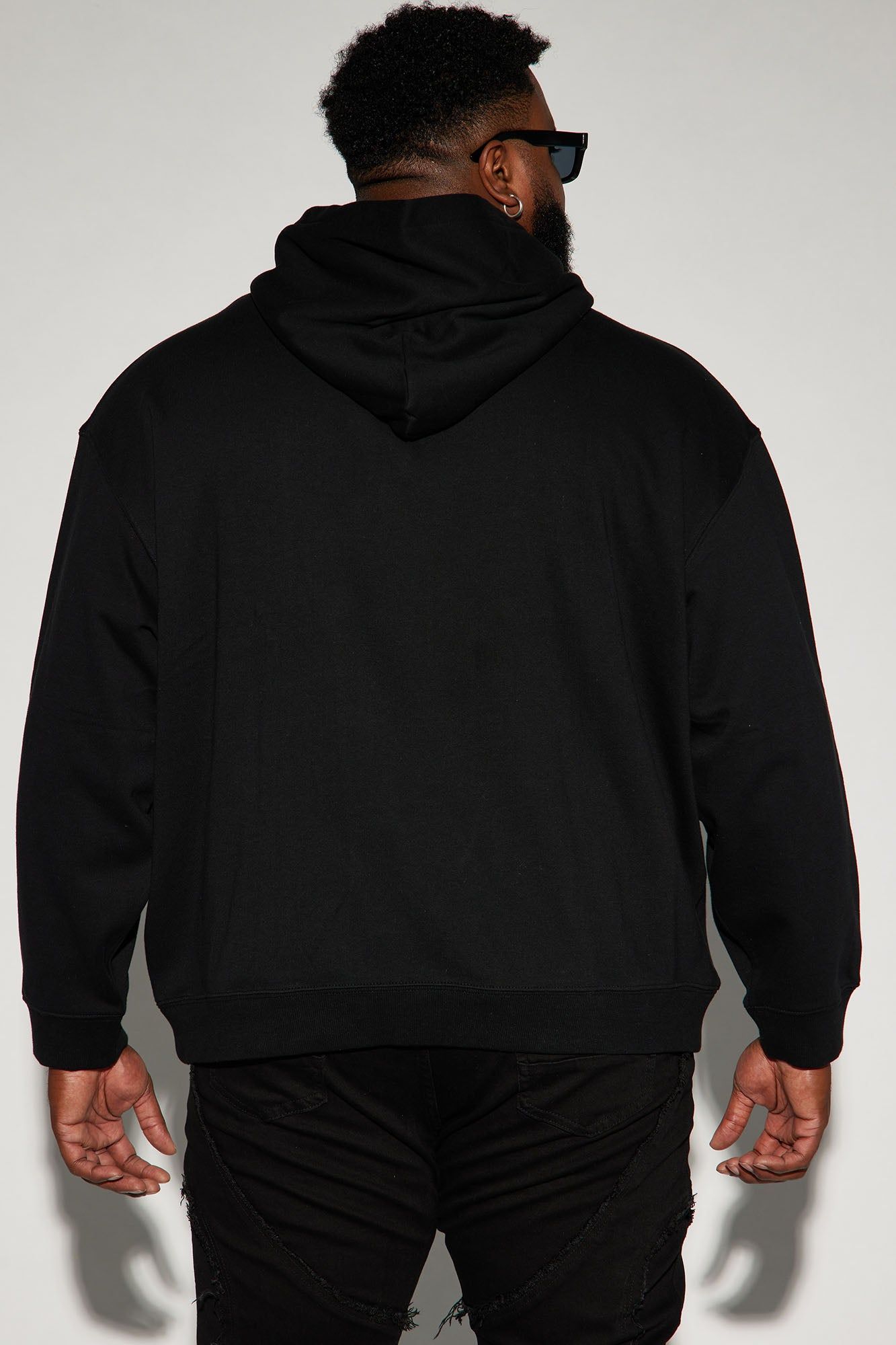 Tyson Hoodie With Snap Button - Black sold by Fashion Nova product image thumbnail 7