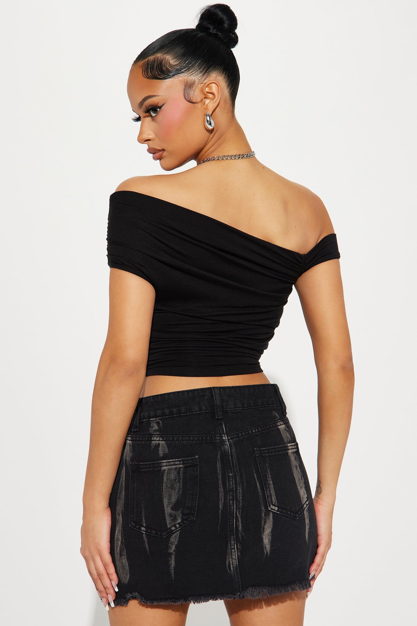 Bianca One Shoulder Top - Black sold by Fashion Nova product image thumbnail 3