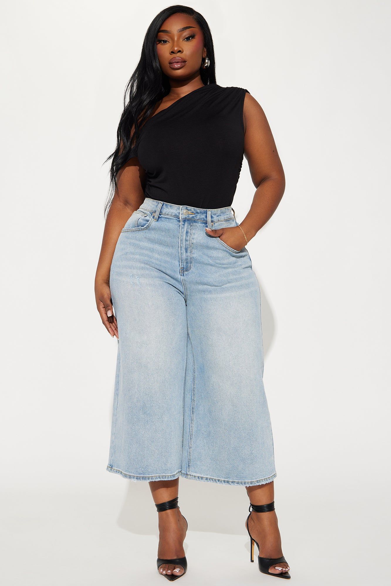 Bianca One Shoulder Top - Black sold by Fashion Nova product image thumbnail 5