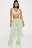 Core Super Soft Sports Bra - Sage sold by Fashion Nova
