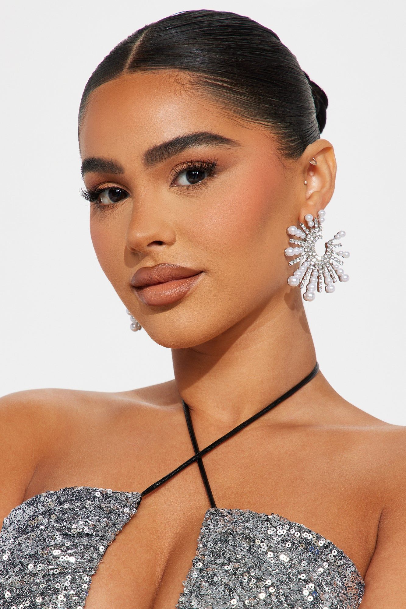Glam Circle Earrings - Silver sold by Fashion Nova product image thumbnail 2