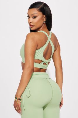 Core Super Soft Sports Bra - Sage sold by Fashion Nova