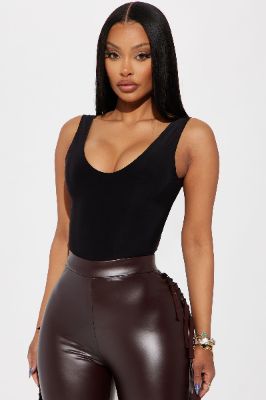 Molly Double Layered Top - Black sold by Fashion Nova