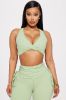 Core Super Soft Sports Bra - Sage sold by Fashion Nova