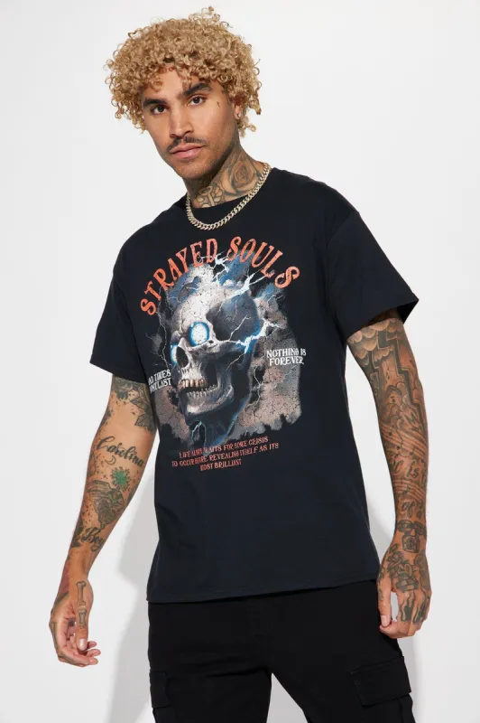 Strayed Souls Short Sleeve Tee - Black sold by Fashion Nova
