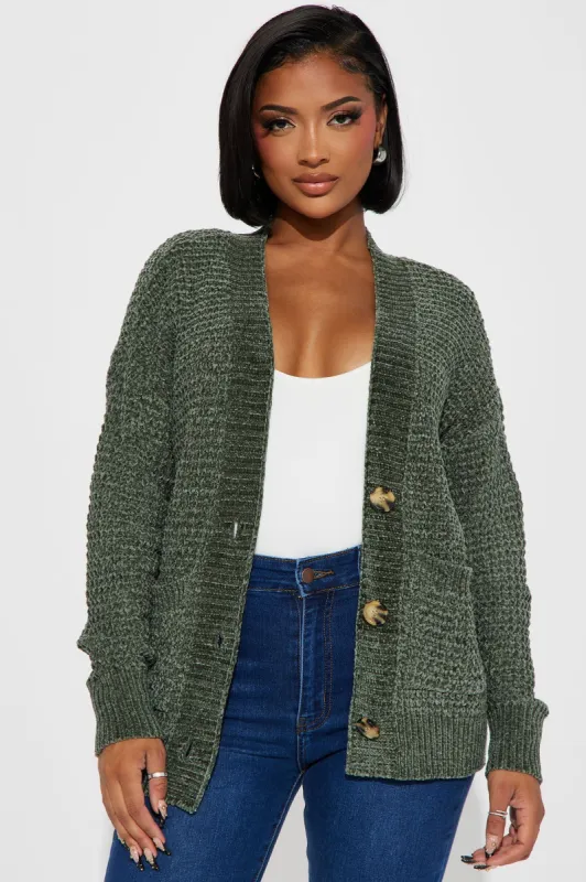 Jancis Cardigan - Olive sold by Fashion Nova