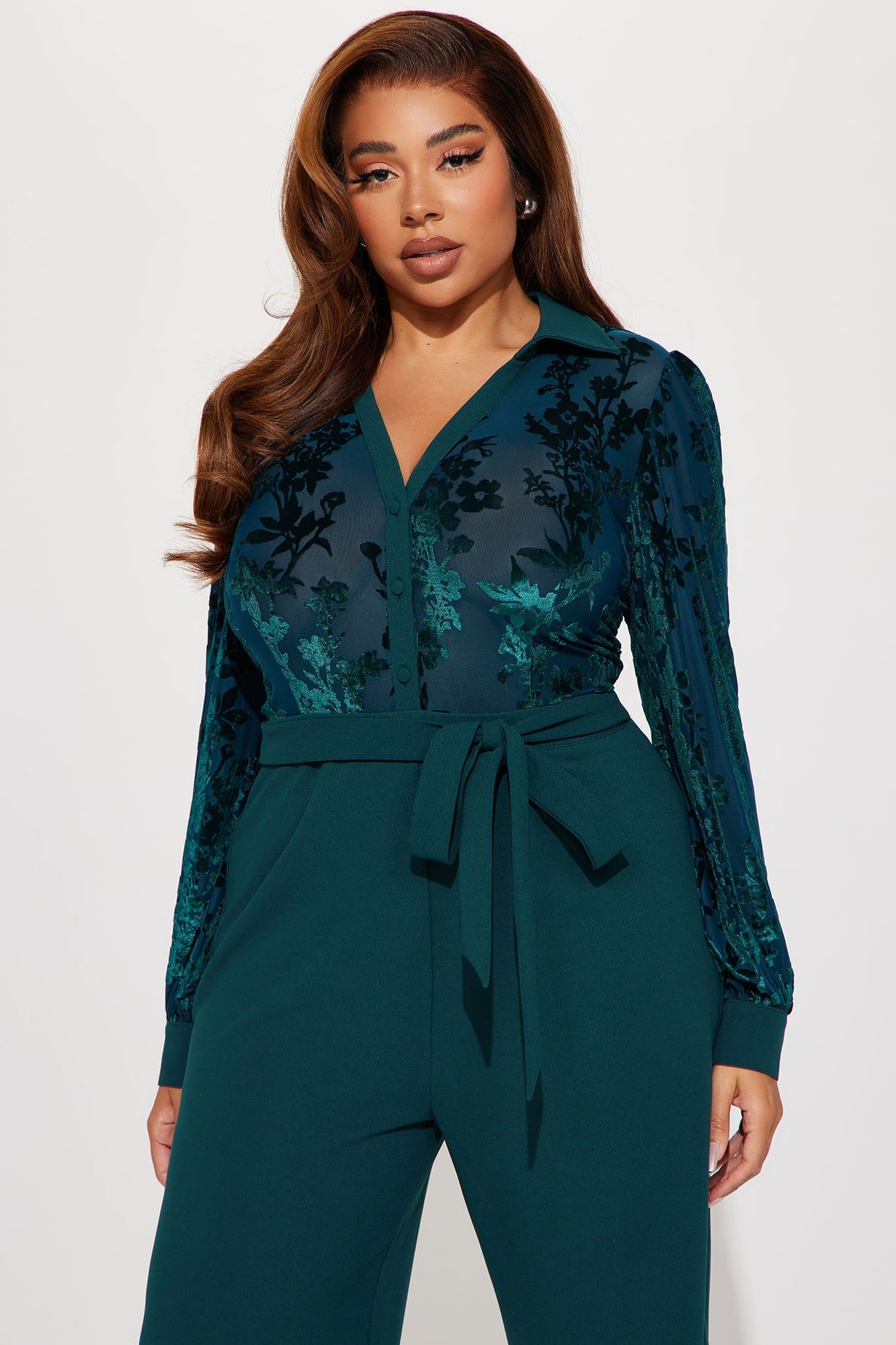 Outside The Office Jumpsuit - Emerald sold by Fashion Nova product image thumbnail 5