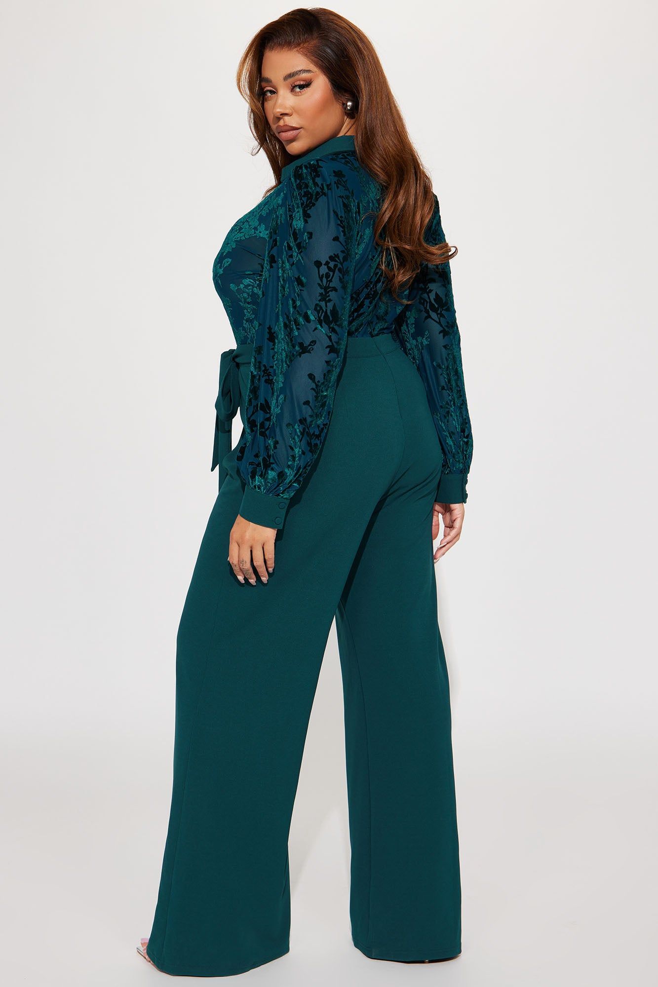 Outside The Office Jumpsuit - Emerald sold by Fashion Nova product image thumbnail 6