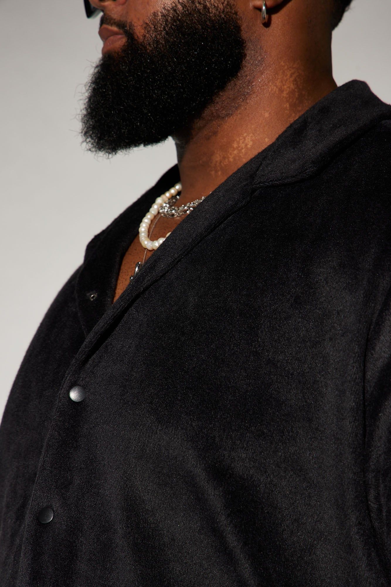 Feel The Mood Button Up Shirt - Black sold by Fashion Nova product image thumbnail 7