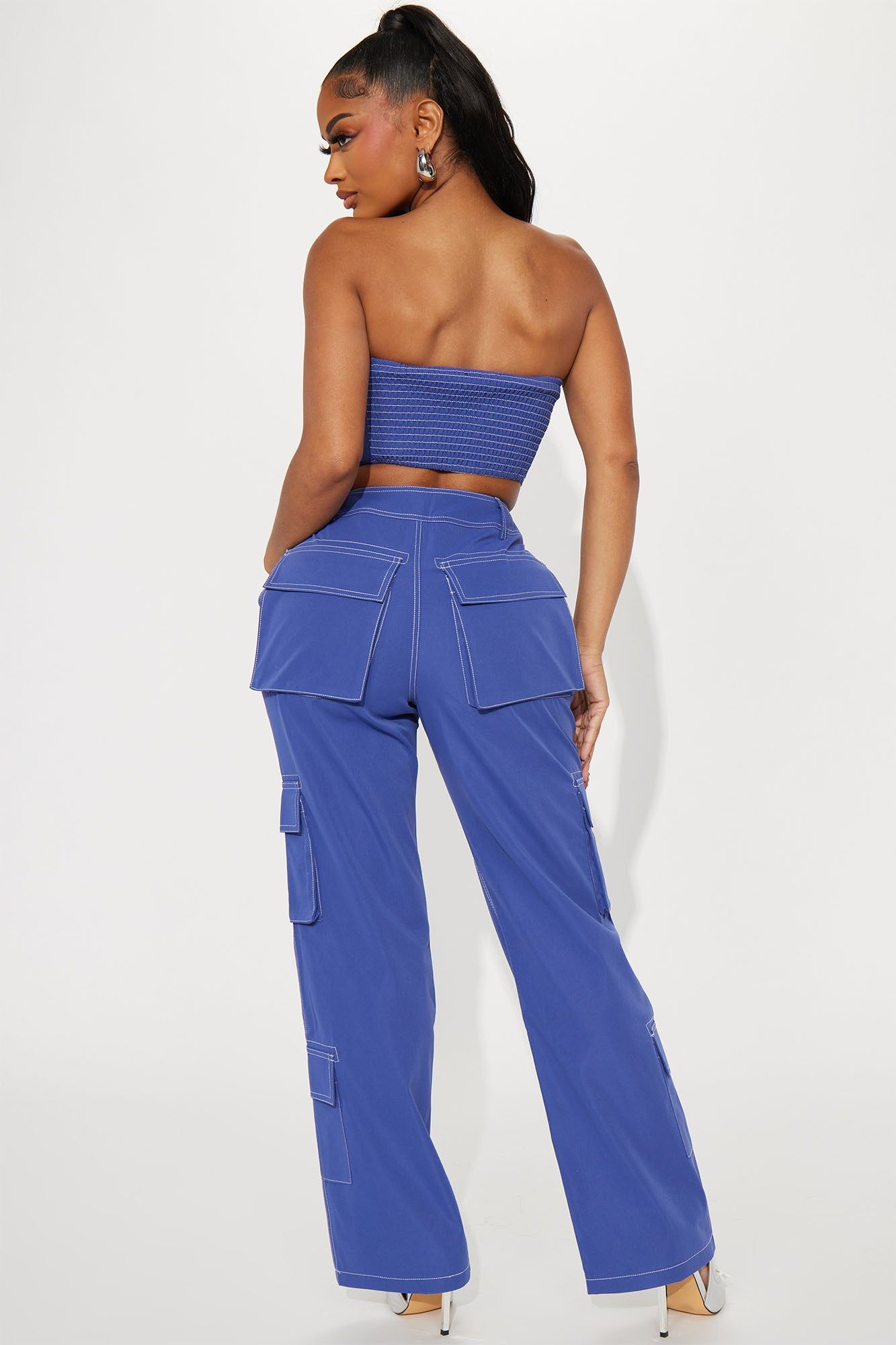 Totally Candid Cargo Pant Set - Navy sold by Fashion Nova product image thumbnail 5