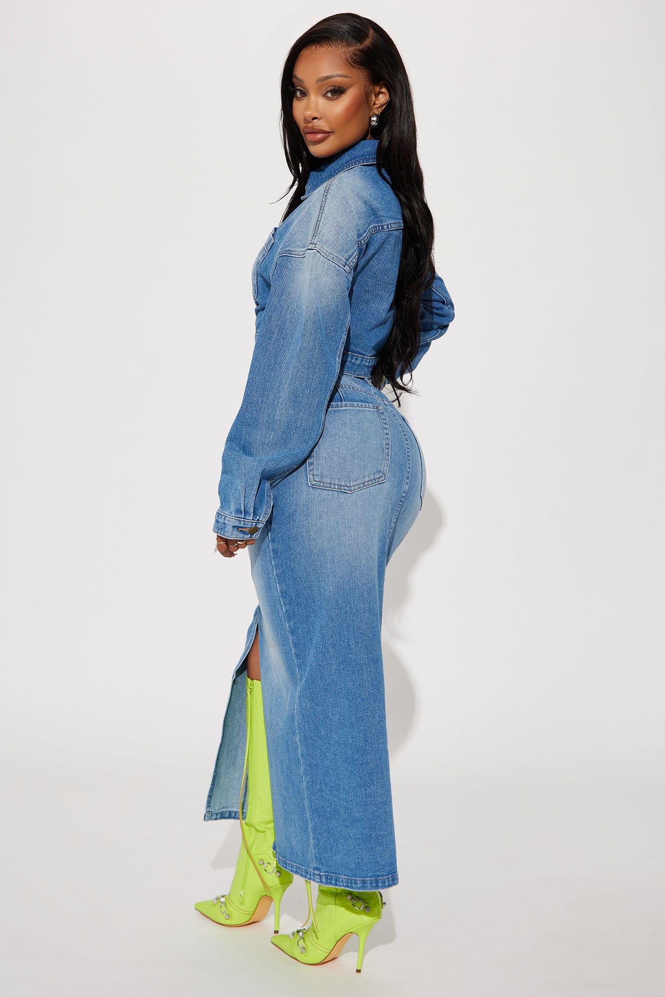 New Mood Denim Skirt Set - Medium Wash sold by Fashion Nova product image thumbnail 3