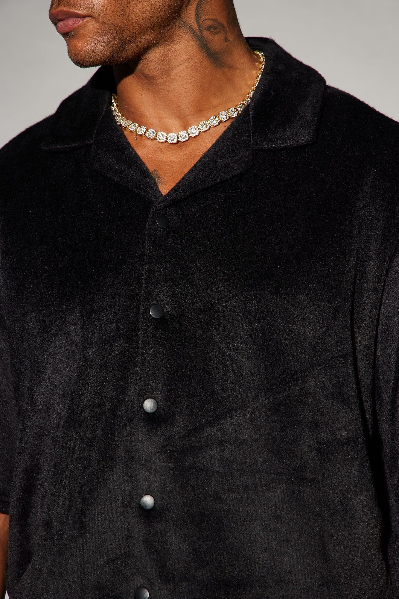 Feel The Mood Button Up Shirt - Black sold by Fashion Nova product image thumbnail 3