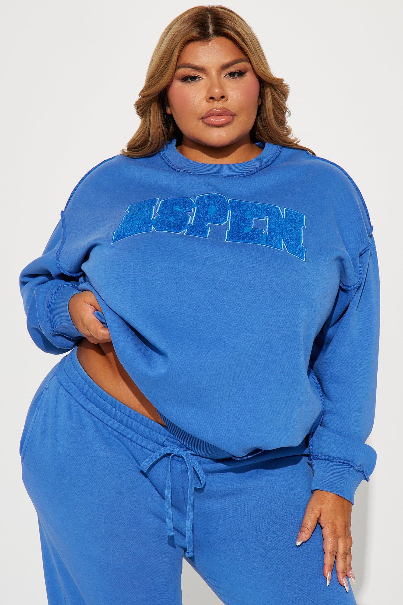 Aspen Trip Sweatsuit - Blue sold by Fashion Nova product image thumbnail 5