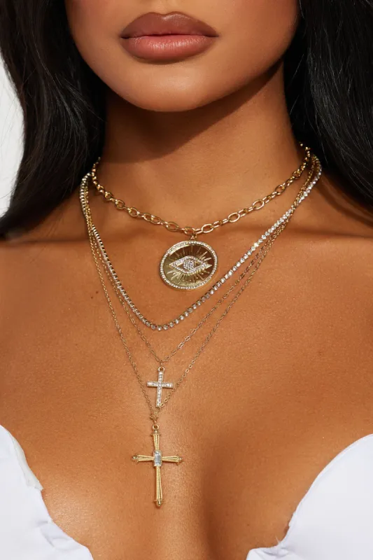 Made The List Layered Necklace  - Gold sold by Fashion Nova